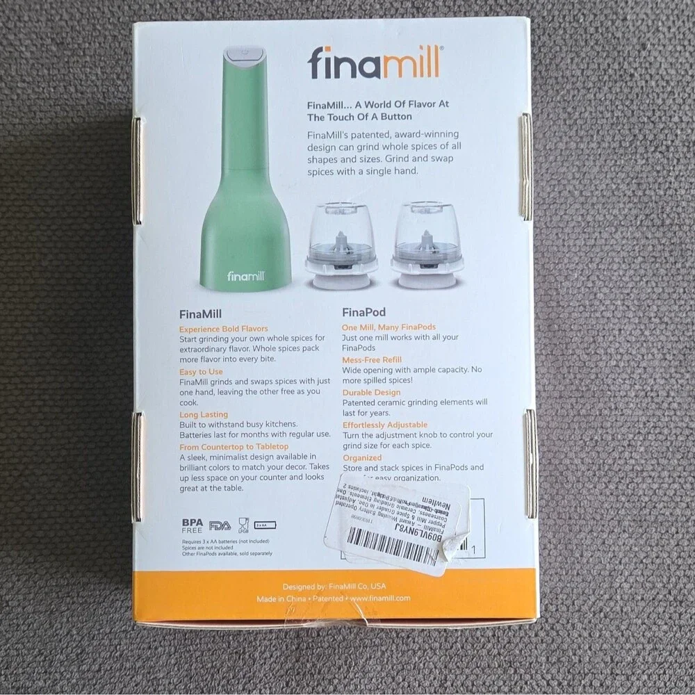 FinaMill Electric Spice Grinder - Sage Green
